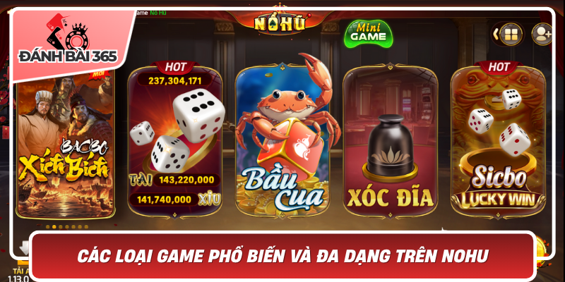 Các Loại Game Phổ Biến Và Đa Dạng Trên Nohu